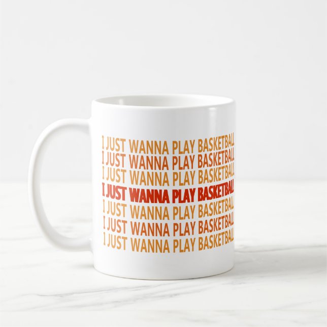 Mug Drôle de dire à propos du joueur de basket (Gauche)