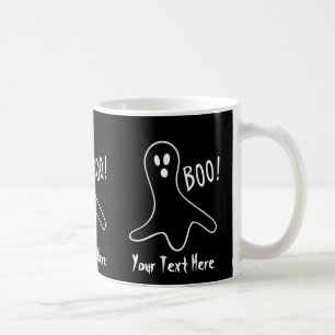 Mug drôle de fantôme crier boo halloween design graphi