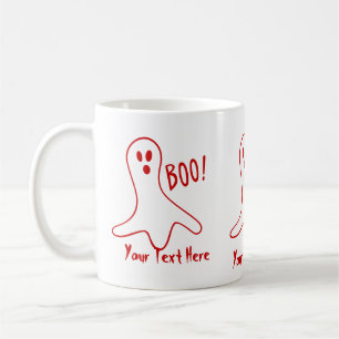 Mug drôle de fantôme crier boo halloween design graphi