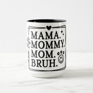 Mug Drôle de fête des mères, vie de maman