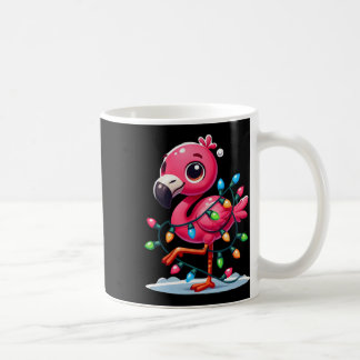 Mug Drôle de Flamant Rose Tropical Noël en Juillet Haw
