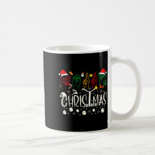 Mug Drôle de Joyeux Noël Asl Tee Langue des Signes Amé