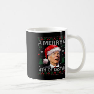 Mug Drôle de Père Noël Joe Biden Joyeux 4ème de Pâques