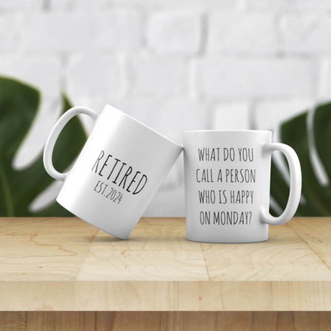 Mug drôle de retraite, Joyeux cadeau de retraite (Créateur téléchargé)