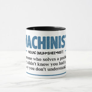 Mug Drôle Définition Machiniste