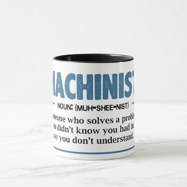 Mug Drôle Définition Machiniste (Centre)