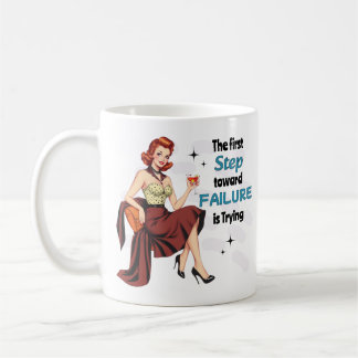 Mug Drôle Démotivationnel Sassy Housewoman Échec Rétro