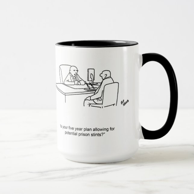 Mug drôle d'Humour financier (Droite)