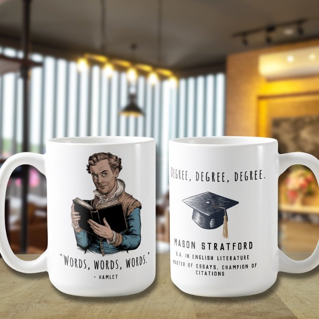 Mug Drôle Diplômé sur mesure avec soumission (Créateur téléchargé)