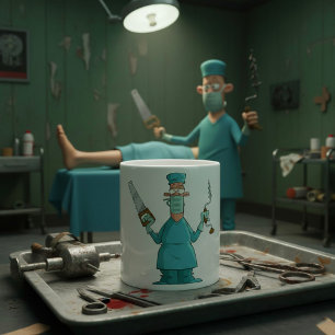 Mug Drôle Drôle Chirurgien Cartoon Hilarious Humour Mé