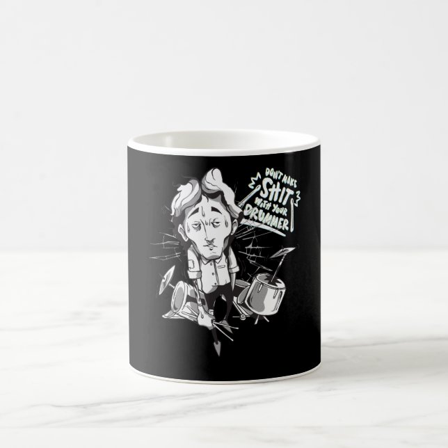 Mug Drôle Drummer Drums Cadeau (Centre)