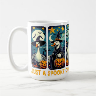 Mug Drôle Éffrayant Oie Halloween sorcière Citrouille
