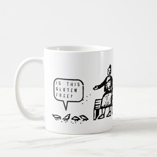 Mug Drôle est cette bande dessinée libre d'oiseaux de (Gauche)