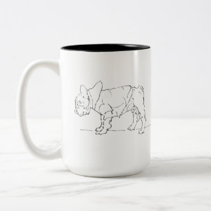 Mug Drôle et Mignon Bouledogue Français, Humour Ca