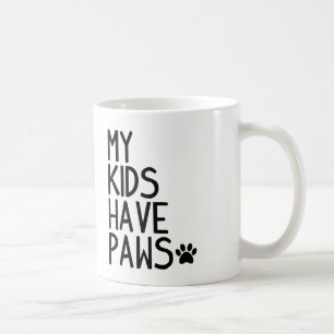 Mug Drôle et mignon mes enfants ont des pattes