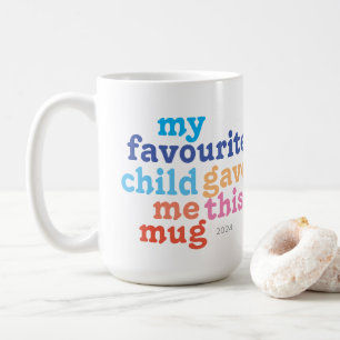 Mug drôle favori des enfants pour la fête des mères ou