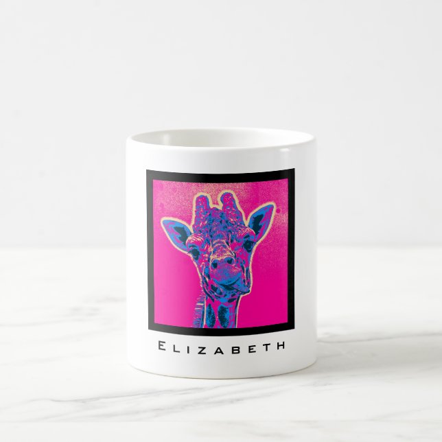 Mug Drôle Giraffe Sticking out son langue (Centre)