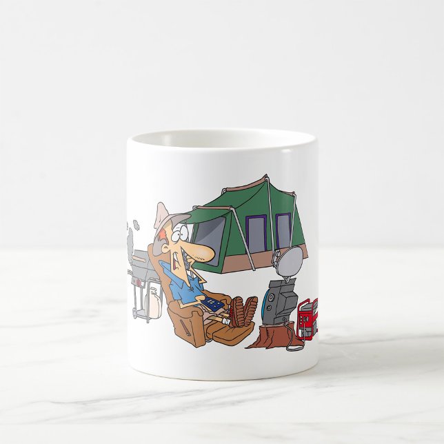 Mug Drôle Glamping Cartoon Camping de luxe (Créateur téléchargé)