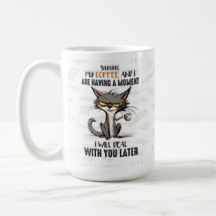 Mug Drôle Grumpy Morson Person Mug, Coffee Cat Cat Cup