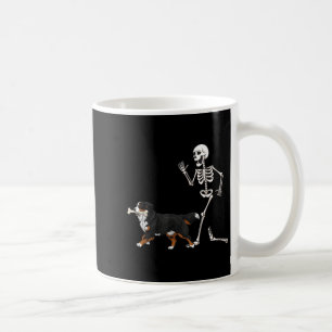 Mug Drôle Halloween Bernese Mountain Dog Et Skeleton