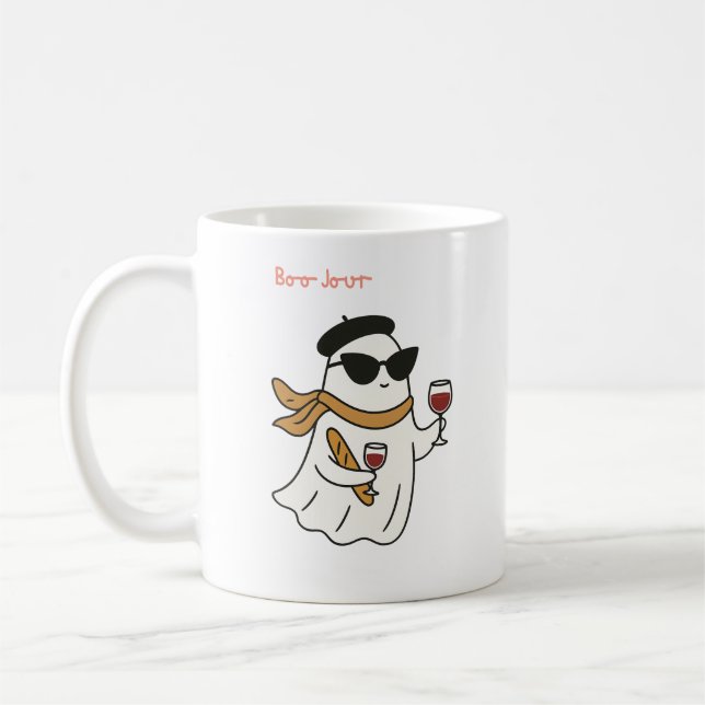 Mug Drôle Halloween Boo Jour Trick ou Treat (Gauche)