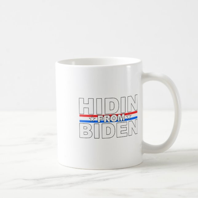 Mug Drôle Hidin De Biden - Anti Joe - Trump (Droite)