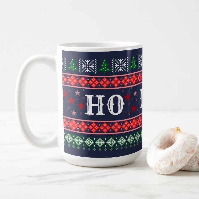 Mug Drôle HO NO Christmas Curmudgeon's (Avec donut)