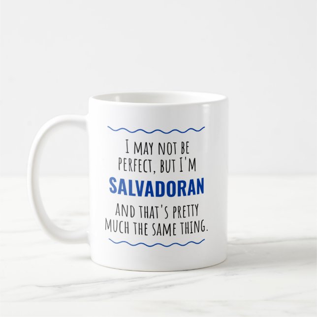 Mug Drôle Idée Cadeau Salvadorien El Salvador (Gauche)