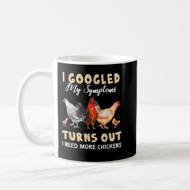 Mug Drôle J'Ai Googlé Mes Symptômes S'Avère Que J'Ai B (Gauche)