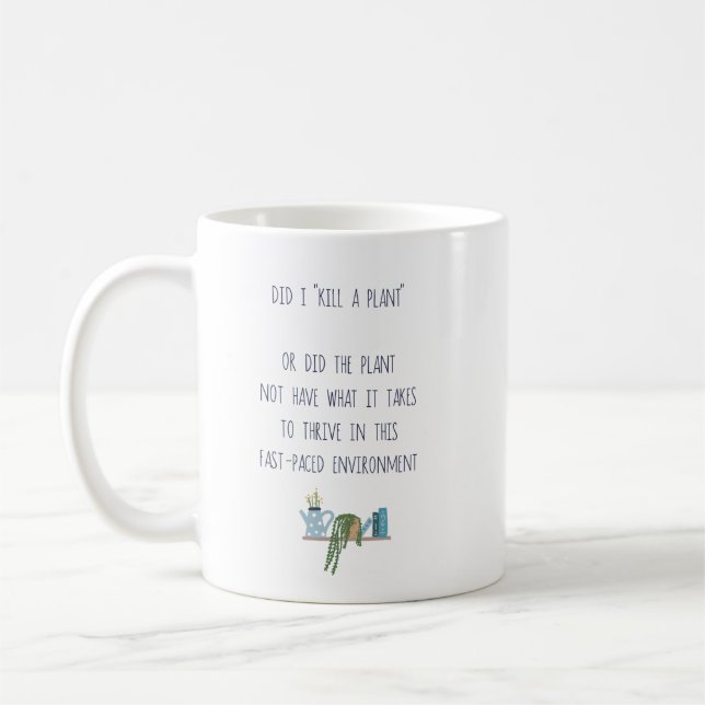 Mug Drôle Jardin Plante tueur plaisanter Planter Thé e (Gauche)