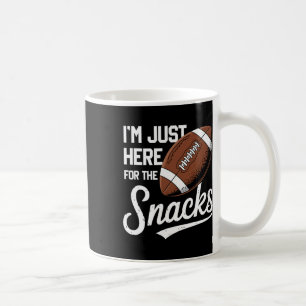 Mug Drôle, je suis juste là pour les snacks Football