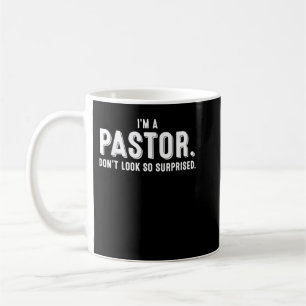 Mug Drôle Je suis un pasteur cadeau mignon chrétien Cl