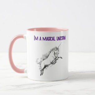 Mug Drôle Je suis une licorne magique Dorky Imaginaire