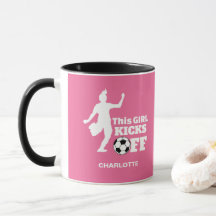 Drôle Joueur de soccer fille personnalisées Graphi