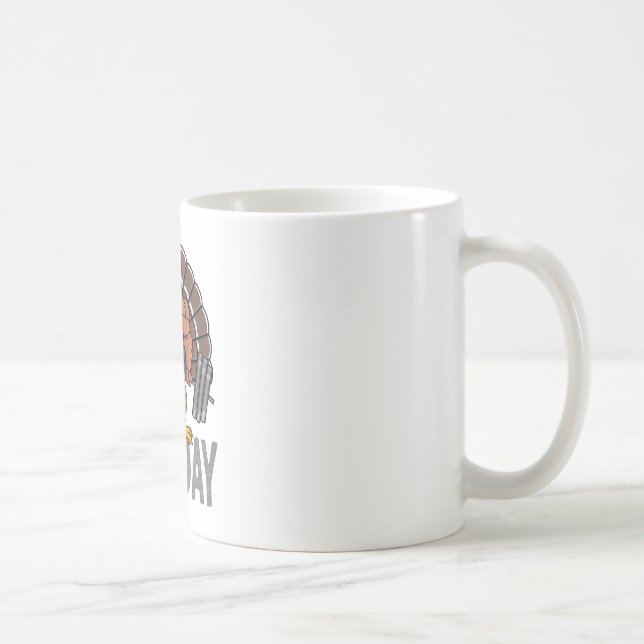 Mug Drôle Jour de la Jambe Thanksgiving Turquie DeadLe (Droite)