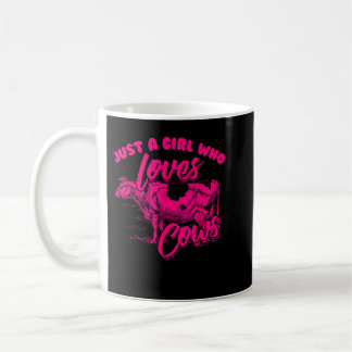 Mug Drôle Juste Fille Qui Aime La Vache Cadeau Femmes