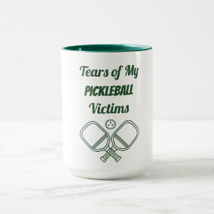 Mug Drôle Larmes de mes victimes de pickleball - Citat