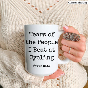 Mug Drôle Larmes des gens que je bat à vélo