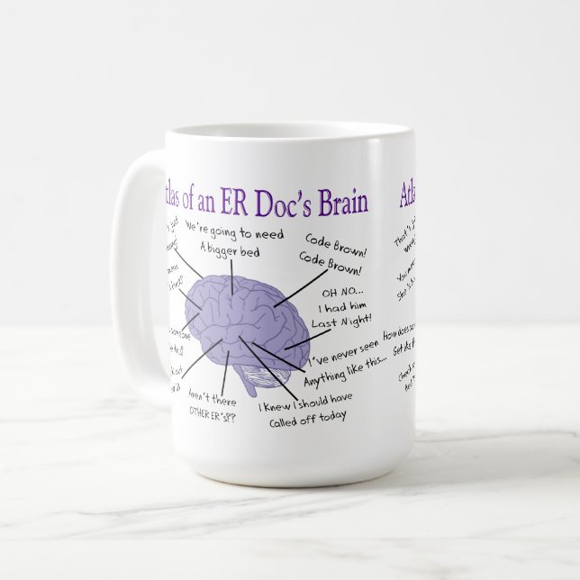 Mug Drôle Médecin Urbain Dons Un Café À Deux Tons Mu (Devant gauche)