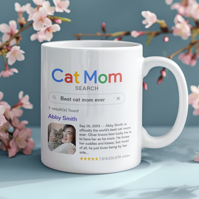 Mug Drôle Meilleur Chat Maman Jamais Résultat De Reche (Créateur téléchargé)