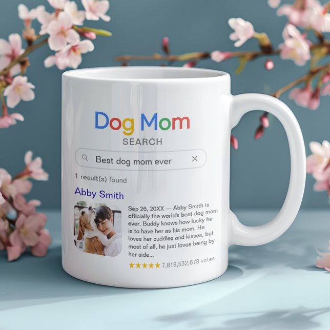 Mug Drôle Meilleur Chien Maman Jamais Résultat De Rech (Créateur téléchargé)