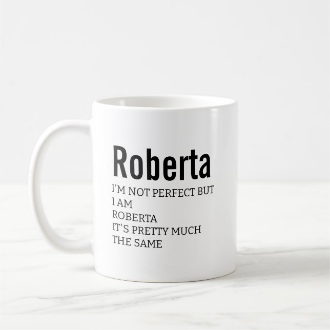 Mug Drôle Meilleur Sarcastique Roberta Définition Cade (Gauche)