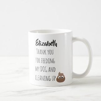 Mug Drôle Merci de sitter chien pour animal de compagn