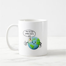 Drôle Mignon Planète Terre Ça Va Motivant Graphiqu