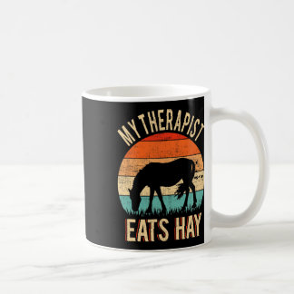Mug Drôle mon Thérapeutique Mange Hay' - Horseck équit