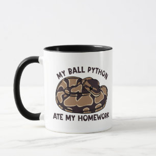 Mug Drôle My Ball Python Ate My Home Work Pet Snake