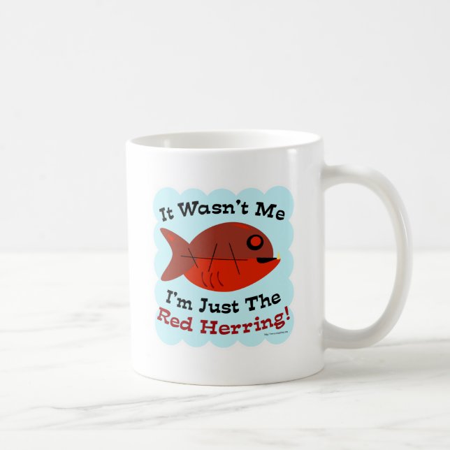 Mug Drôle Mystère Amant Red Herring Slogan (Droite)