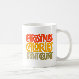 Mug Drôle Noël Calories Ne comptez pas le design