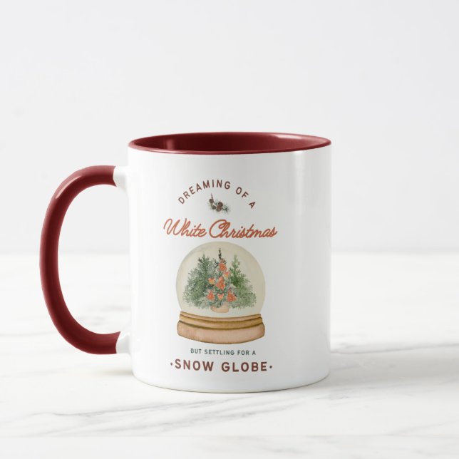 Mug Drôle Noël Sweatshirt du Globe des neiges (Gauche)
