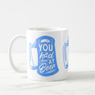 Mug drôle oktoberfest tu m'as eu à la bière